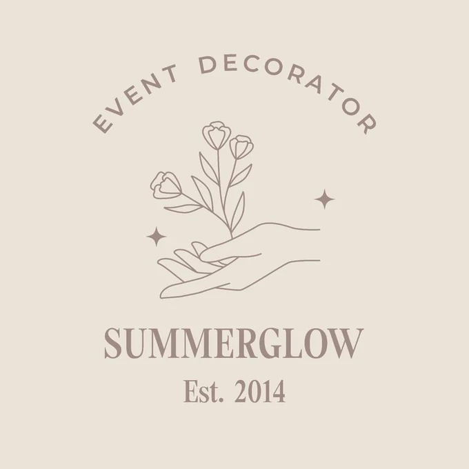 Summerglow Event Decorator logo, est. 2014